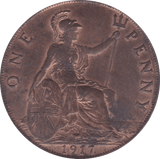 1917 PENNY ( AUNC ) - Penny - Cambridgeshire Coins
