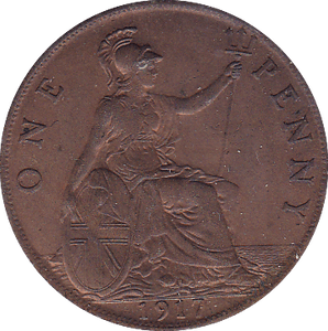 1917 PENNY ( BU ) - Penny - Cambridgeshire Coins