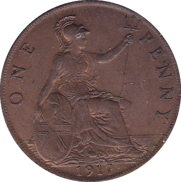 1917 PENNY ( BU ) - Penny - Cambridgeshire Coins