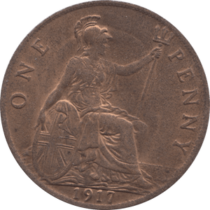 1917 PENNY ( UNC ) 1 - Penny - Cambridgeshire Coins
