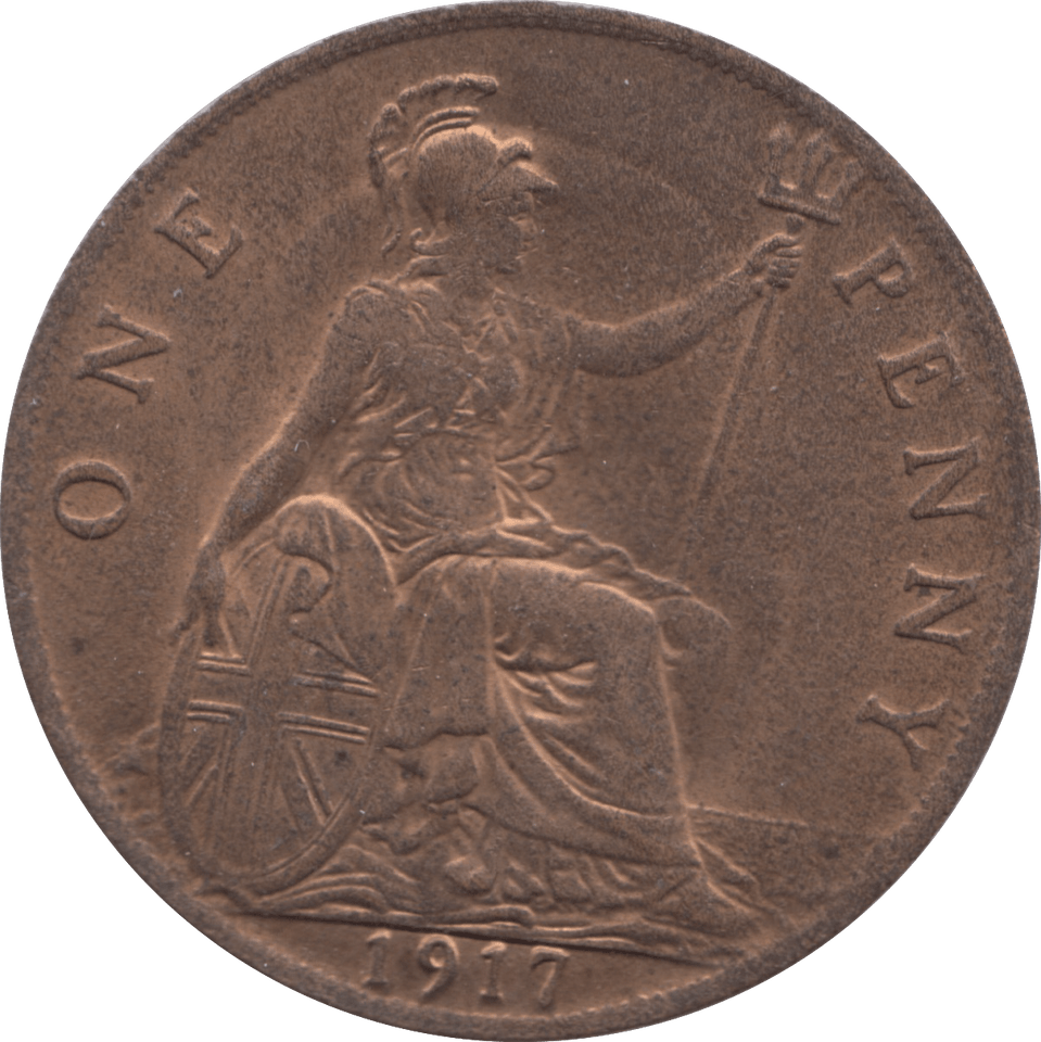 1917 PENNY ( UNC ) 1 - Penny - Cambridgeshire Coins