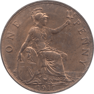 1917 PENNY ( UNC ) 23 - Penny - Cambridgeshire Coins