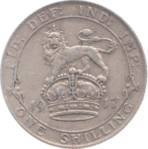 1917 SHILLING ( GVF ) 9 - Shilling - Cambridgeshire Coins