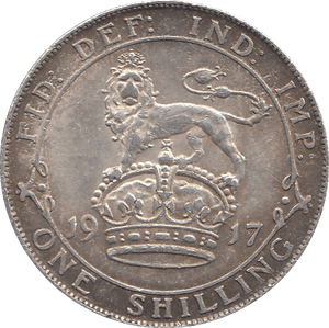 1917 SHILLING ( GVF ) B - Shilling - Cambridgeshire Coins