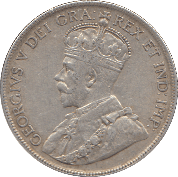 1917 SILVER FIFTY CENTS CANADA - WORLD SILVER COINS - Cambridgeshire Coins