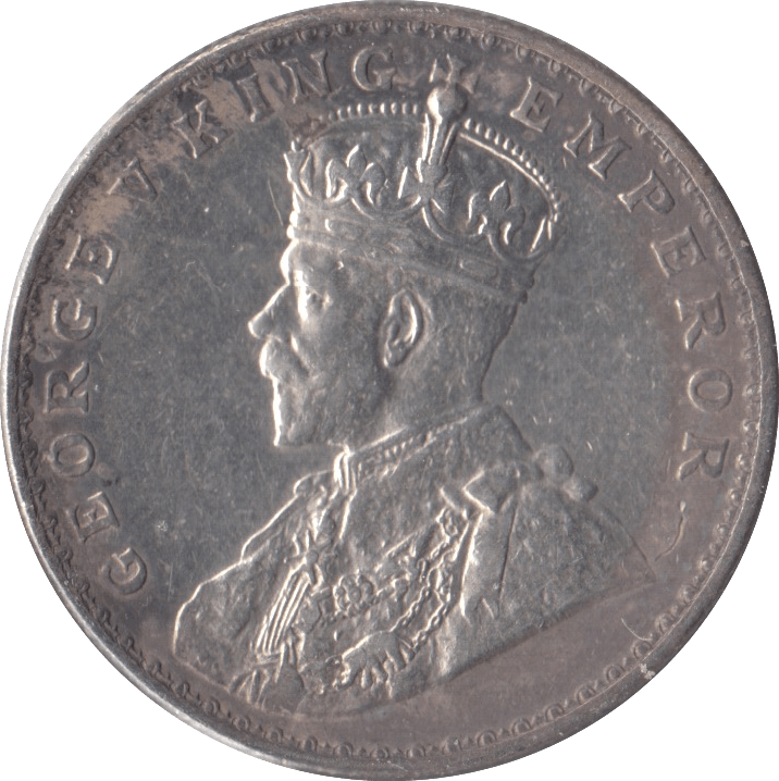 1917 SILVER INDIA ONE RUPEE - WORLD COINS - Cambridgeshire Coins