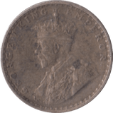 1917 SILVER INDIA TWO ANNAS - SILVER WORLD COINS - Cambridgeshire Coins