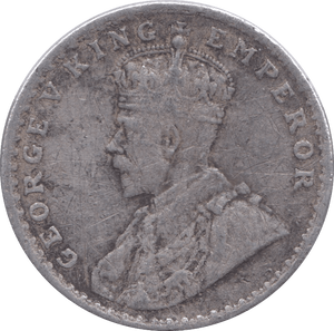 1917 SILVER ONE RUPEE INDIA - SILVER WORLD COINS - Cambridgeshire Coins