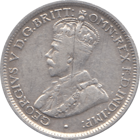1917 SILVER SIX PENCE GEORGE V AUSTRALIA REF H104 - SILVER WORLD COINS - Cambridgeshire Coins