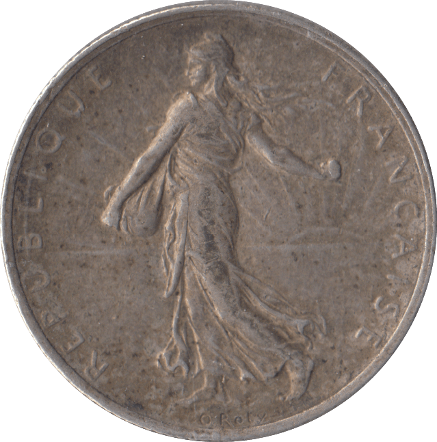 1917 SILVER TWO FRANCS FRANCE - WORLD COINS - Cambridgeshire Coins