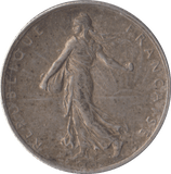 1917 SILVER TWO FRANCS FRANCE - WORLD COINS - Cambridgeshire Coins