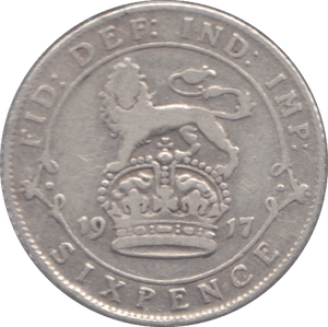 1917 SIXPENCE ( F ) - Sixpence - Cambridgeshire Coins