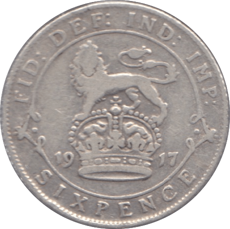 1917 SIXPENCE ( F ) - Sixpence - Cambridgeshire Coins