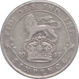 1917 SIXPENCE ( F ) - Sixpence - Cambridgeshire Coins
