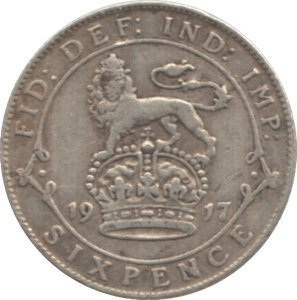 1917 SIXPENCE ( GF ) 1 - Sixpence - Cambridgeshire Coins