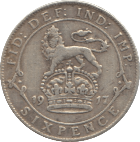 1917 SIXPENCE ( GF ) 1 - Sixpence - Cambridgeshire Coins