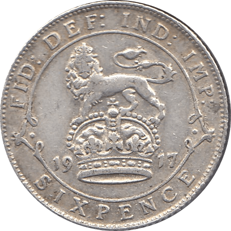 1917 SIXPENCE ( GVF ) 1 - Sixpence - Cambridgeshire Coins