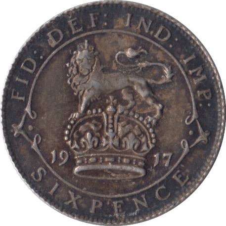 1917 SIXPENCE ( GVF ) - Sixpence - Cambridgeshire Coins