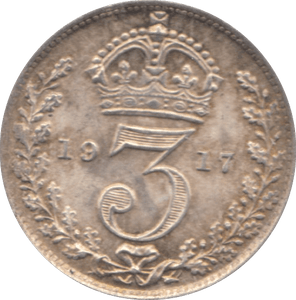 1917 THREEPENCE ( AUNC ) - Threepence - Cambridgeshire Coins