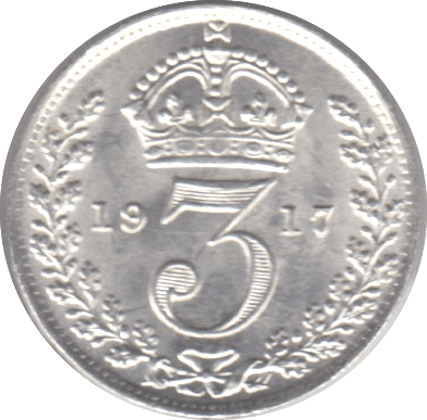 1917 THREEPENCE ( BU ) - Threepence - Cambridgeshire Coins