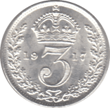 1917 THREEPENCE ( BU ) - Threepence - Cambridgeshire Coins