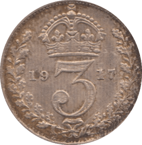 1917 THREEPENCE ( EF ) 4 - Threepence - Cambridgeshire Coins