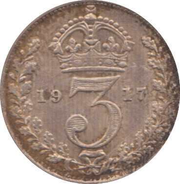1917 THREEPENCE ( EF ) 4 - Threepence - Cambridgeshire Coins