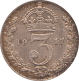 1917 THREEPENCE ( EF ) 4 - Threepence - Cambridgeshire Coins
