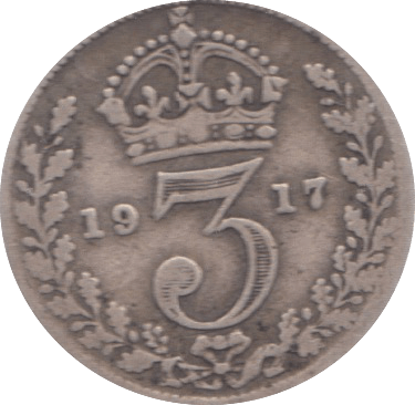 1917 THREEPENCE ( FINE ) 25 - Threepence - Cambridgeshire Coins