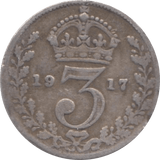 1917 THREEPENCE ( FINE ) - Threepence - Cambridgeshire Coins