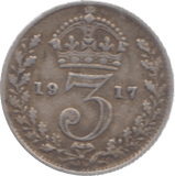 1917 THREEPENCE ( FINE ) - Threepence - Cambridgeshire Coins