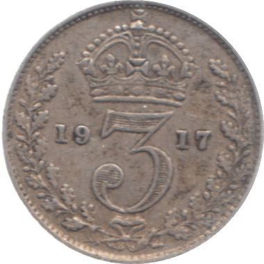 1917 THREEPENCE ( GF ) 4 - Threepence - Cambridgeshire Coins