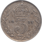 1917 THREEPENCE ( GF ) 4 - Threepence - Cambridgeshire Coins