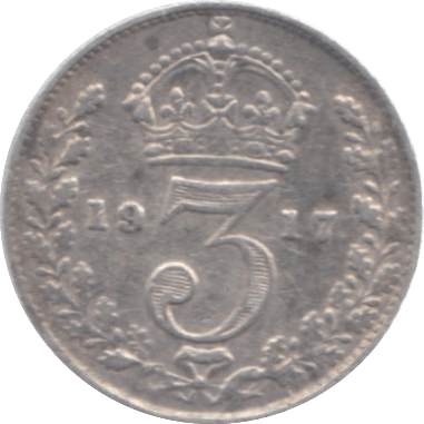 1917 THREEPENCE ( VF ) - Threepence - Cambridgeshire Coins