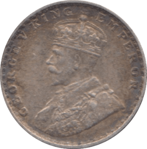 1917 TWO ANNAS INDIA - WORLD COINS - Cambridgeshire Coins