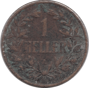 1918 1 HELLER GERMAN EAST AFRICA - WORLD COINS - Cambridgeshire Coins