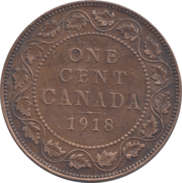 1918 CANADA ONE CENT - WORLD COINS - Cambridgeshire Coins