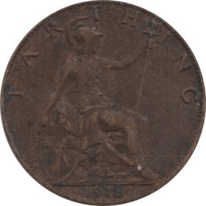 1918 FARTHING 2 ( EF ) 50 - Farthing - Cambridgeshire Coins