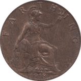 1918 FARTHING ( EF ) 2 - Farthing - Cambridgeshire Coins
