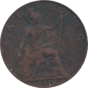 1918 FARTHING ( FAIR ) - Farthing - Cambridgeshire Coins