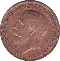 1918 FARTHING ( GVF ) - Farthing - Cambridgeshire Coins