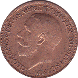 1918 FARTHING ( GVF ) - Farthing - Cambridgeshire Coins