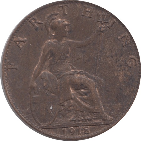 1918 FARTHING ( UNC ) - Farthing - Cambridgeshire Coins