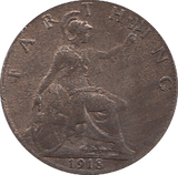 1918 FARTHING ( UNC ) - Farthing - Cambridgeshire Coins