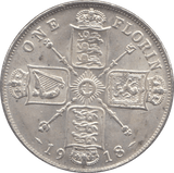 1918 FLORIN ( AUNC ) 3 - Florin - Cambridgeshire Coins