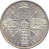 1918 FLORIN ( AUNC ) 4 - Florin - Cambridgeshire Coins