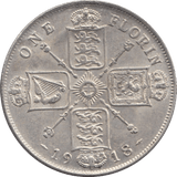 1918 FLORIN ( EF ) 4 - Florin - Cambridgeshire Coins