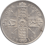 1918 FLORIN ( EF ) 4 - Florin - Cambridgeshire Coins