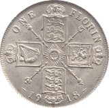 1918 FLORIN ( EF ) 5 - Florin - Cambridgeshire Coins