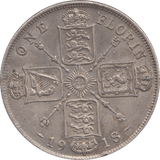 1918 FLORIN ( EF ) 5 - Florin - Cambridgeshire Coins